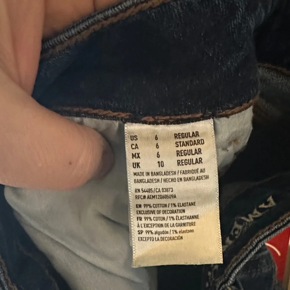American Eagle Outfitters Women's Dark‎ Blue Slim Jeans